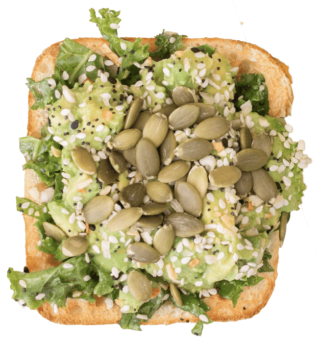 Kale and Pesto Toast